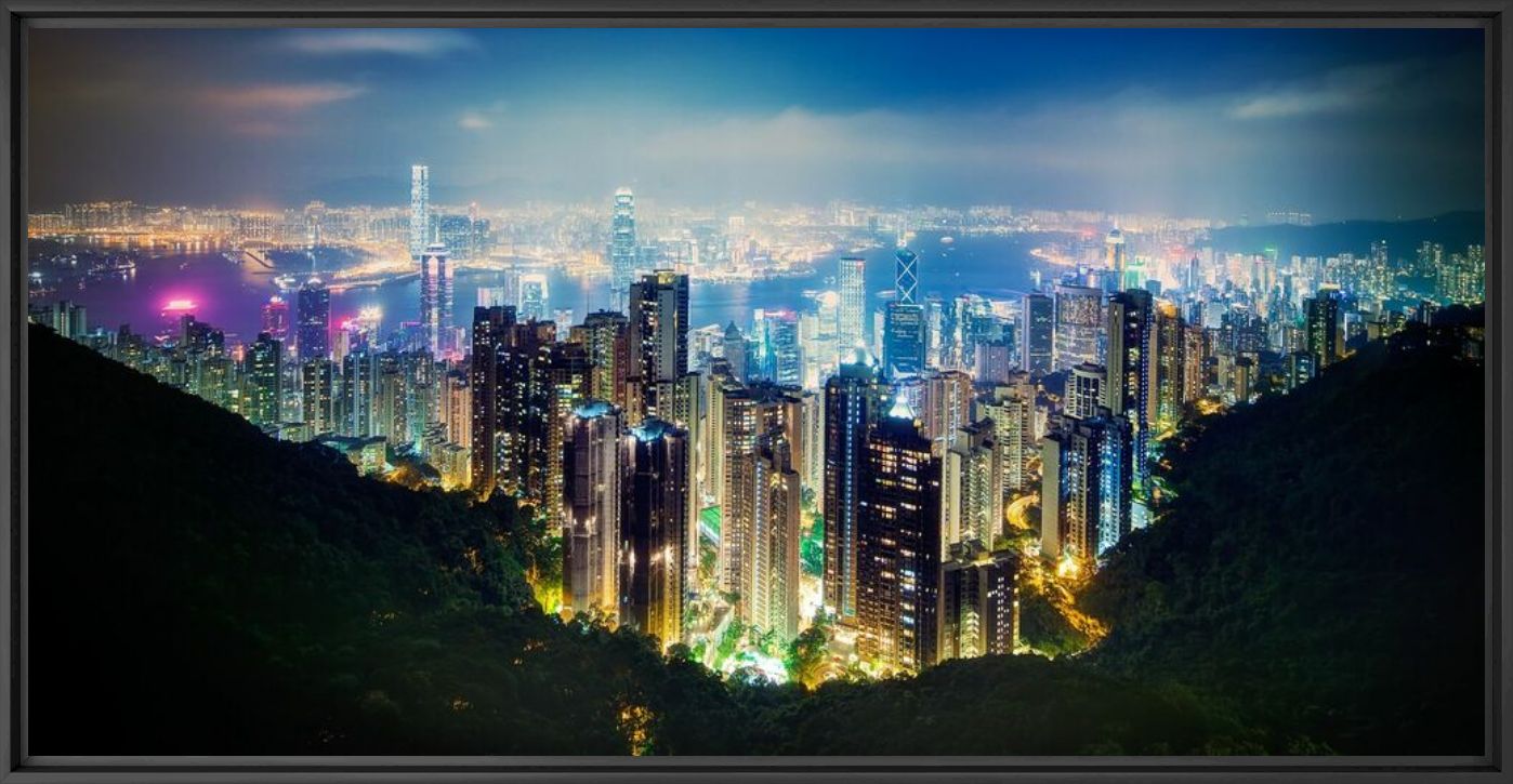 Kunstfoto Victoria Peak - Jörg Wanderer - Foto schilderij