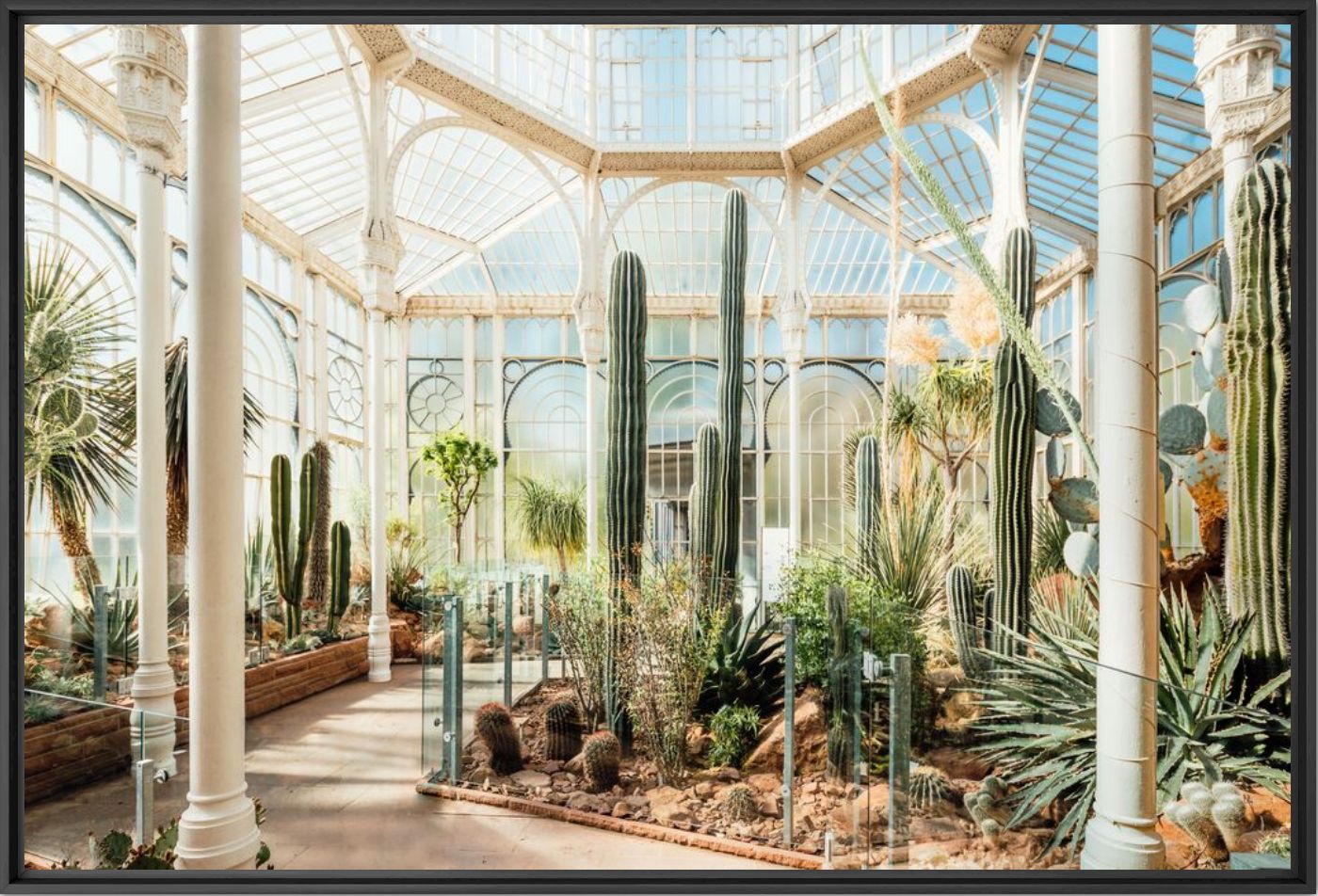 Kunstfoto Botanical gardens Stuttgart - Jörg Wanderer - Foto schilderij