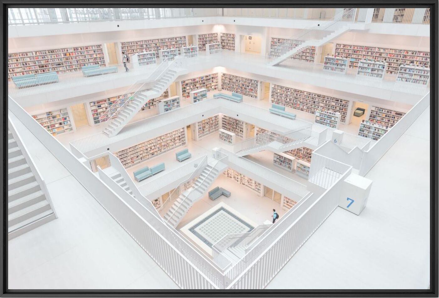 Fotografie City Library Stuttgart - Jörg Wanderer - Bildermalerei