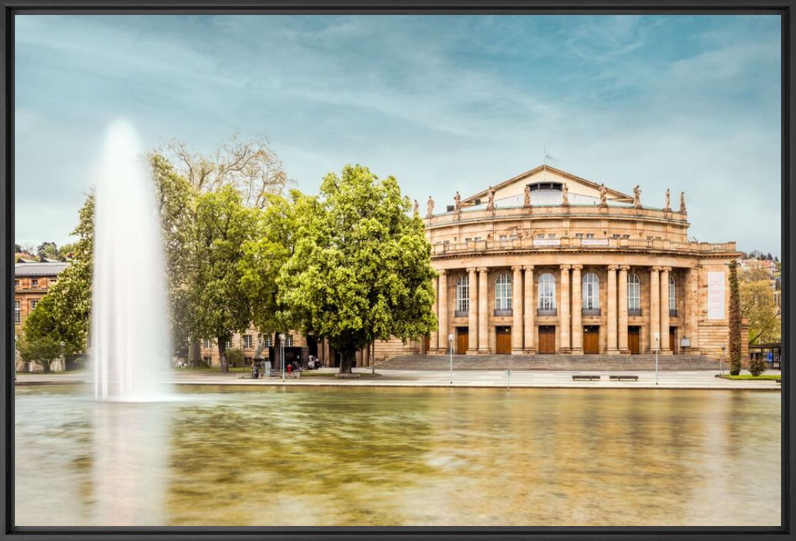 Kunstfoto Staatsoper Stuttgart 1 - Jörg Wanderer - Foto schilderij