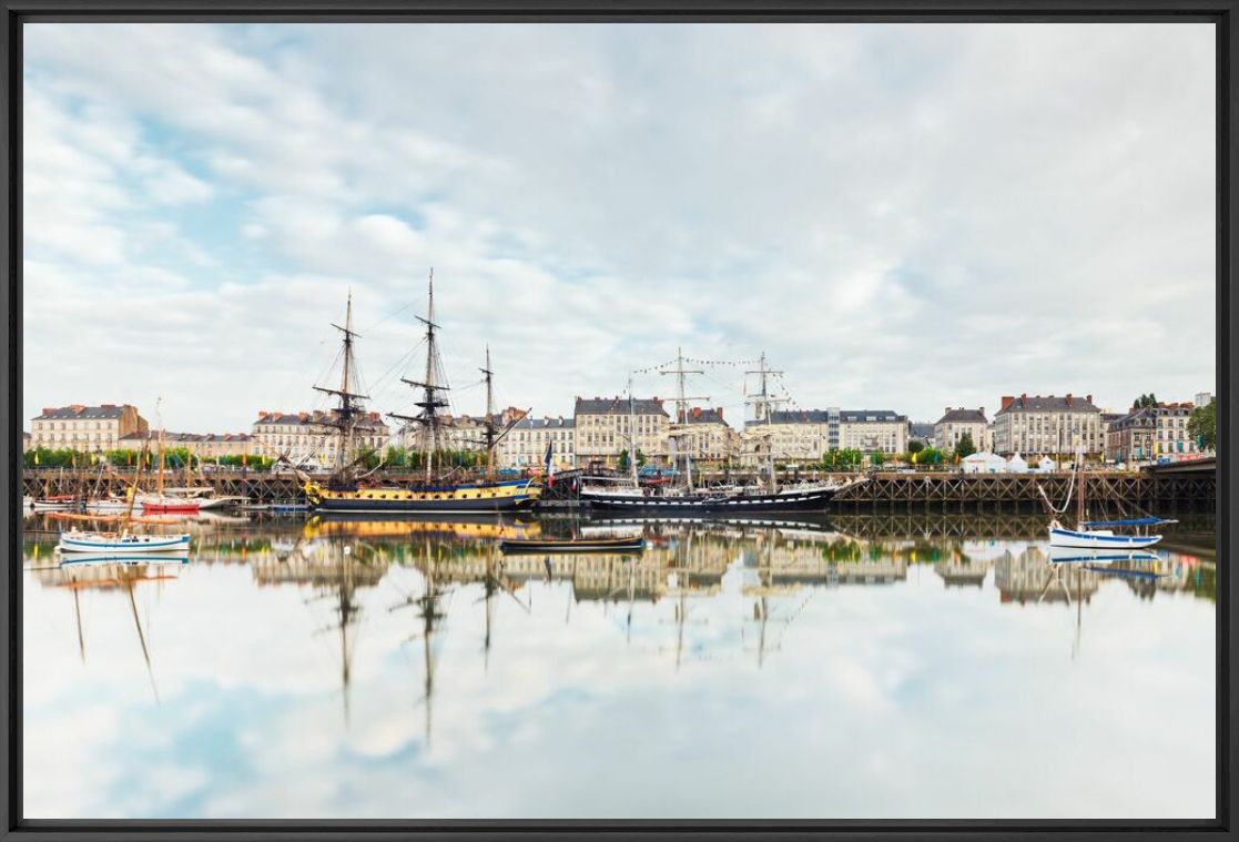 Kunstfoto L HERMIONE ET LE BELEM - JULES VALENTIN - Foto schilderij