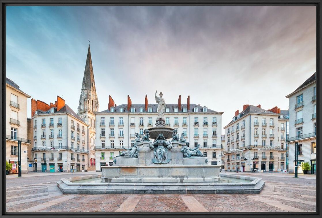 Fotografie LA PLACE ROYALE DE NANTES - JULES VALENTIN - Bildermalerei