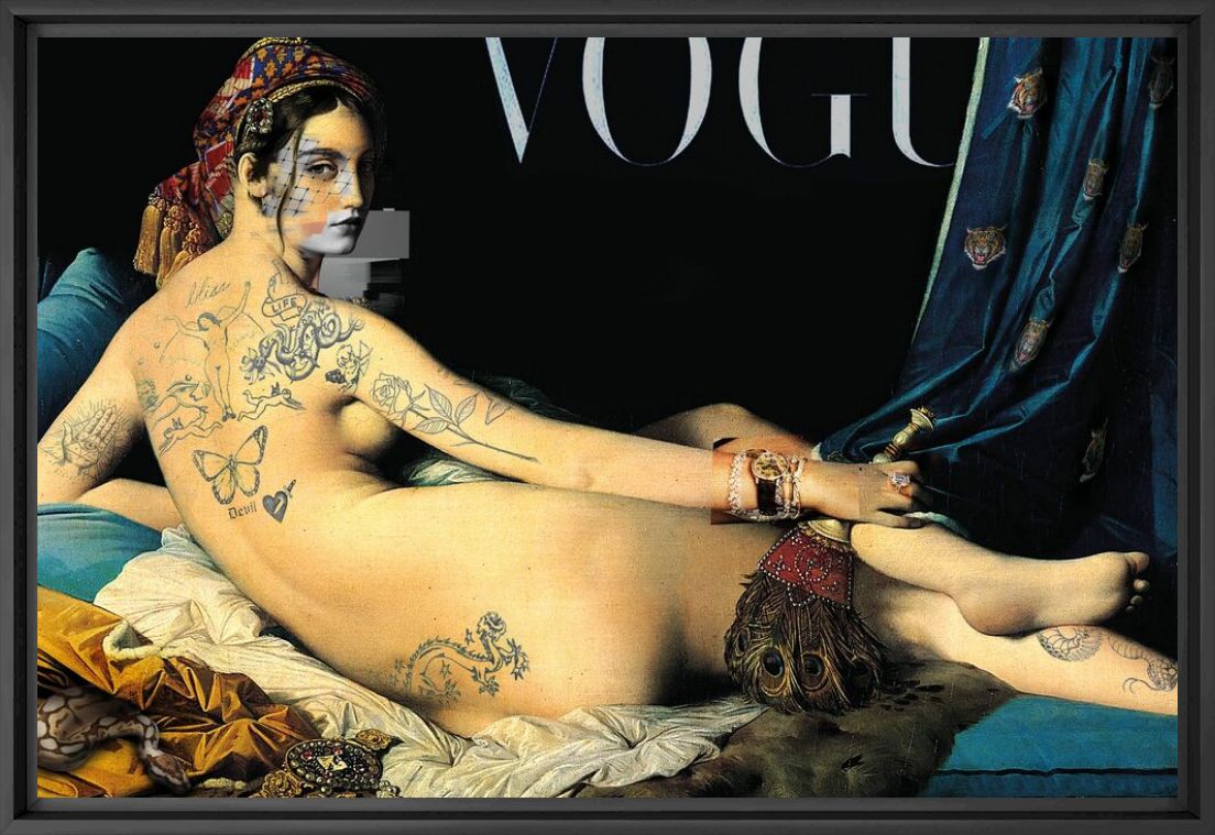 Photograph La grande odalisque - JUSTINE COQUIDE - Picture painting