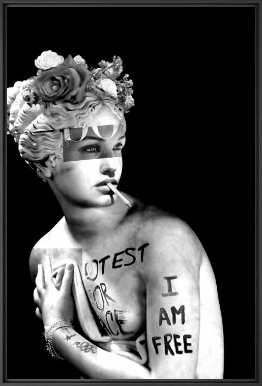 Kunstfoto MARBLE FEMEN - JUSTINE COQUIDE - Foto schilderij