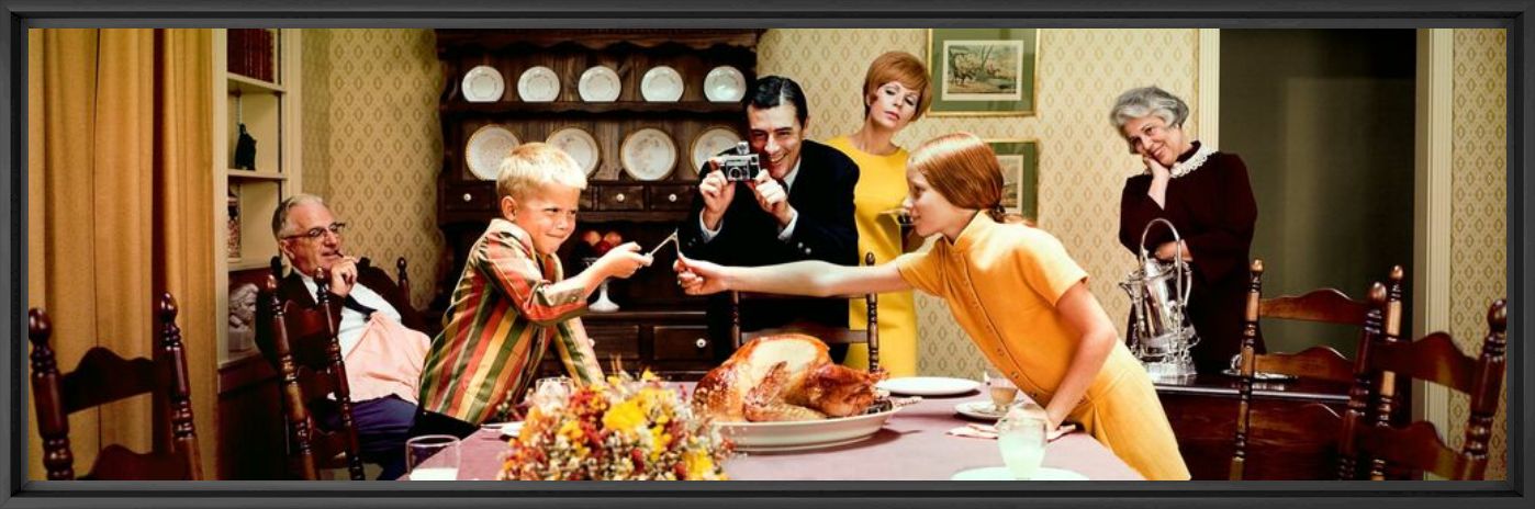 Fotografia THANKSGIVING DINNER 1968 - KODAK COLORAMA DISPLAY COLLECTION - LEE HOWICK - Pittura di immagini