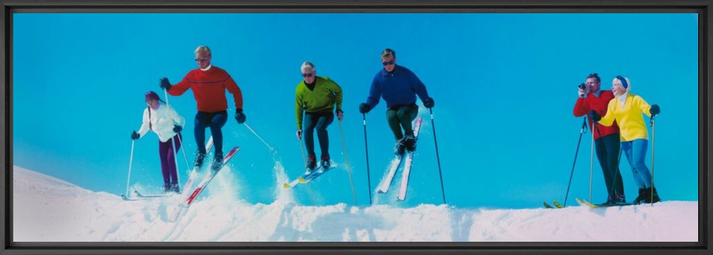 Fotografía SKI ACTION VAIL CO 1971 - KODAK COLORAMA DISPLAY COLLECTION - NORMAN C KERR - Cuadro de pintura