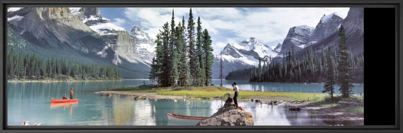 Photograph MALIGNE LAKE 1960 - KODAK COLORAMA DISPLAY COLLECTION - PETER GALES - Picture painting