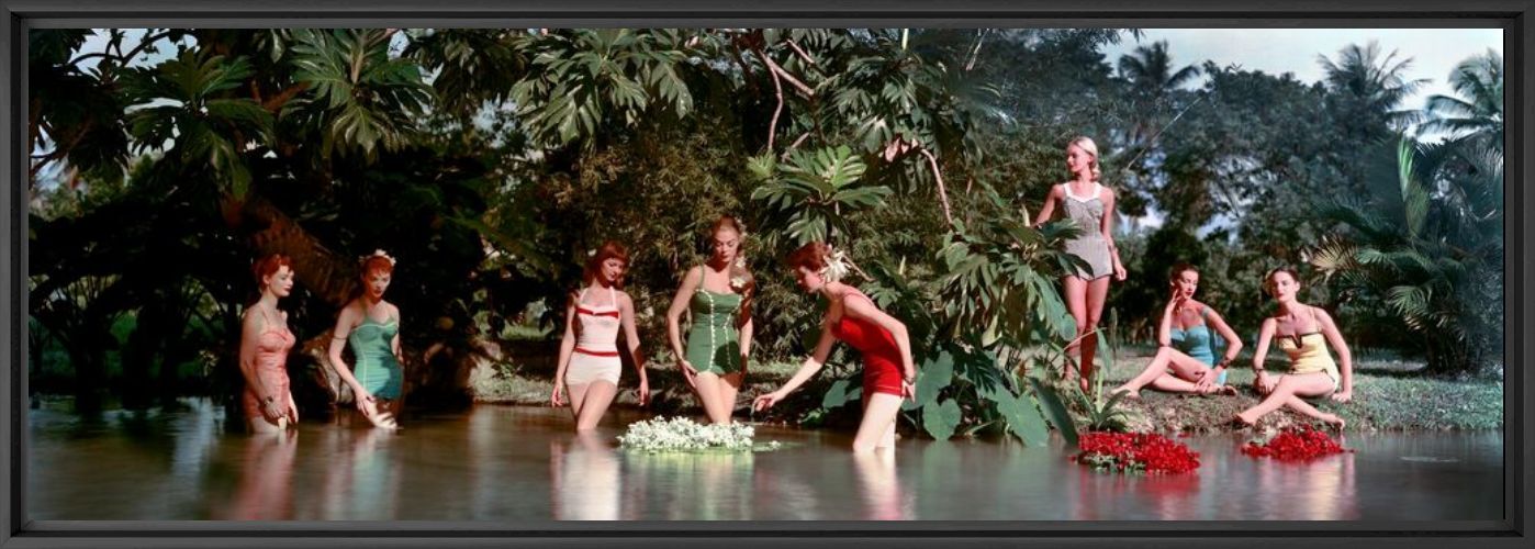 Photograph Chromspun swimsuits, 1956 - Larry Guetersloh  COLORAMA Display Collection - Picture painting