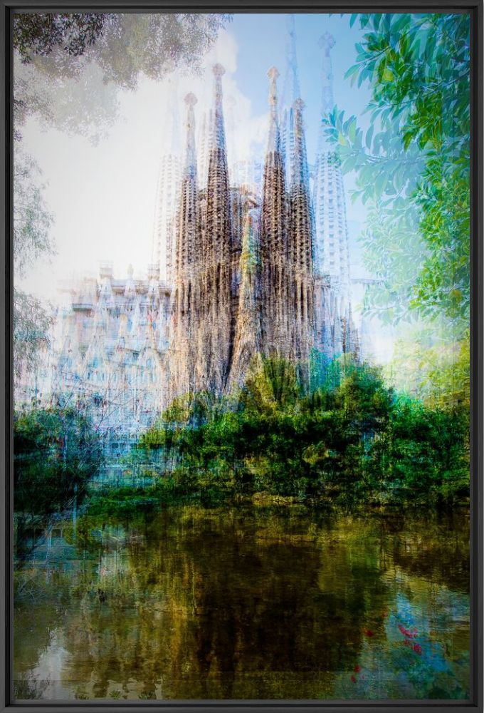 Fotografía Barcelona Placa de Gaudi - LAURENT DEQUICK - Cuadro de pintura