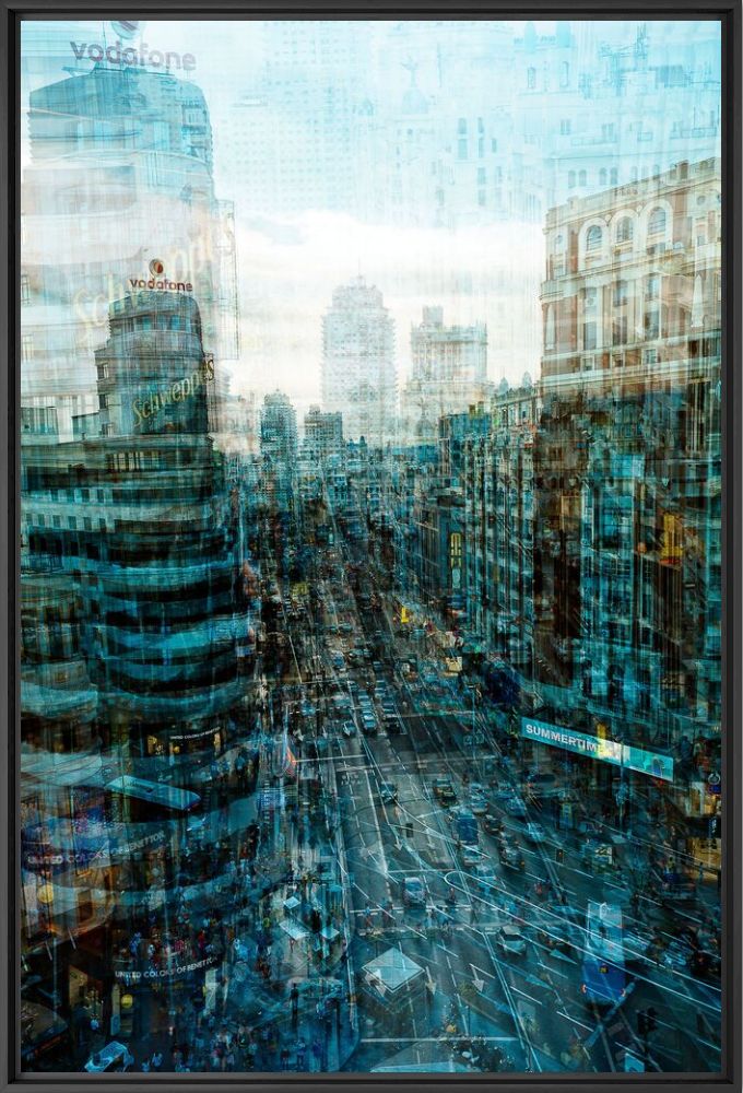 Photograph Madrid Trafico - LAURENT DEQUICK - Picture painting