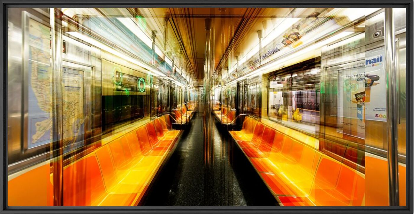 Kunstfoto NY  7-TRAIN - LAURENT DEQUICK - Foto schilderij