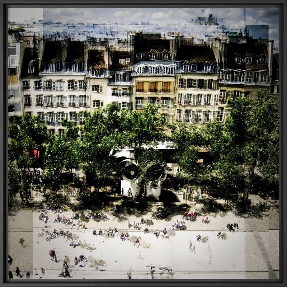 Kunstfoto Paris rue St Martin - LAURENT DEQUICK - Foto schilderij