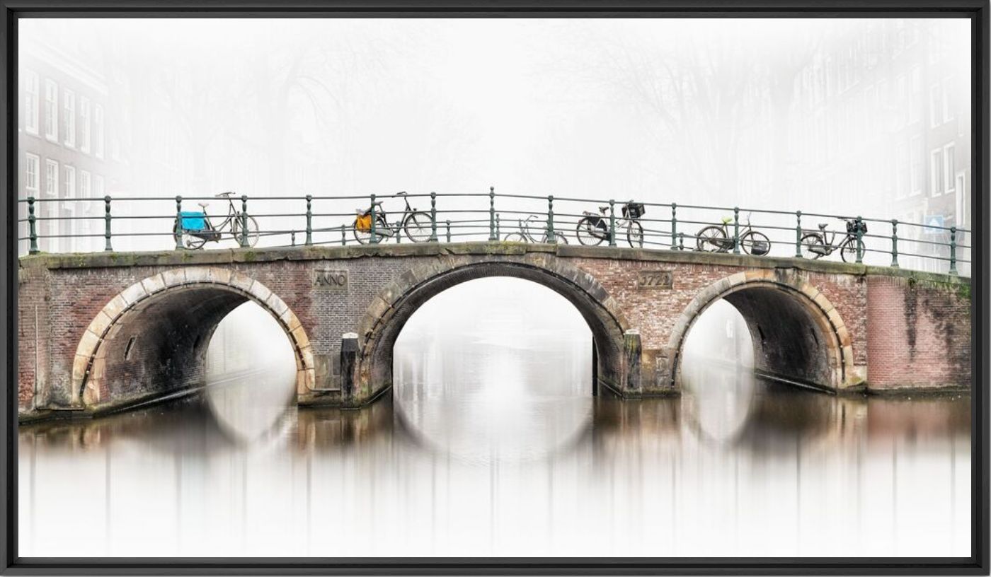 Kunstfoto AMSTERDAM BRUG -  LDKPHOTO - Foto schilderij