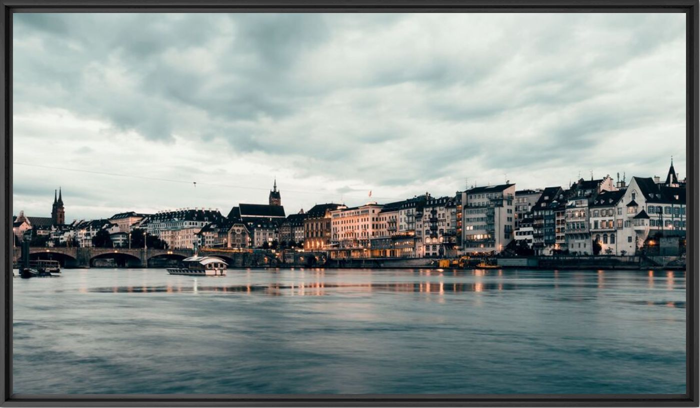 Kunstfoto BLAUER RHEIN -  LDKPHOTO - Foto schilderij