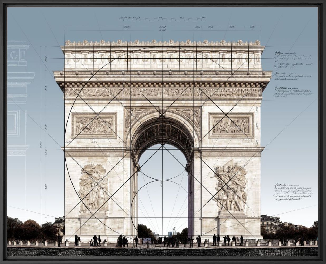 Photographie Epure - Arc de Triomphe -  LDKPHOTO - Tableau photo