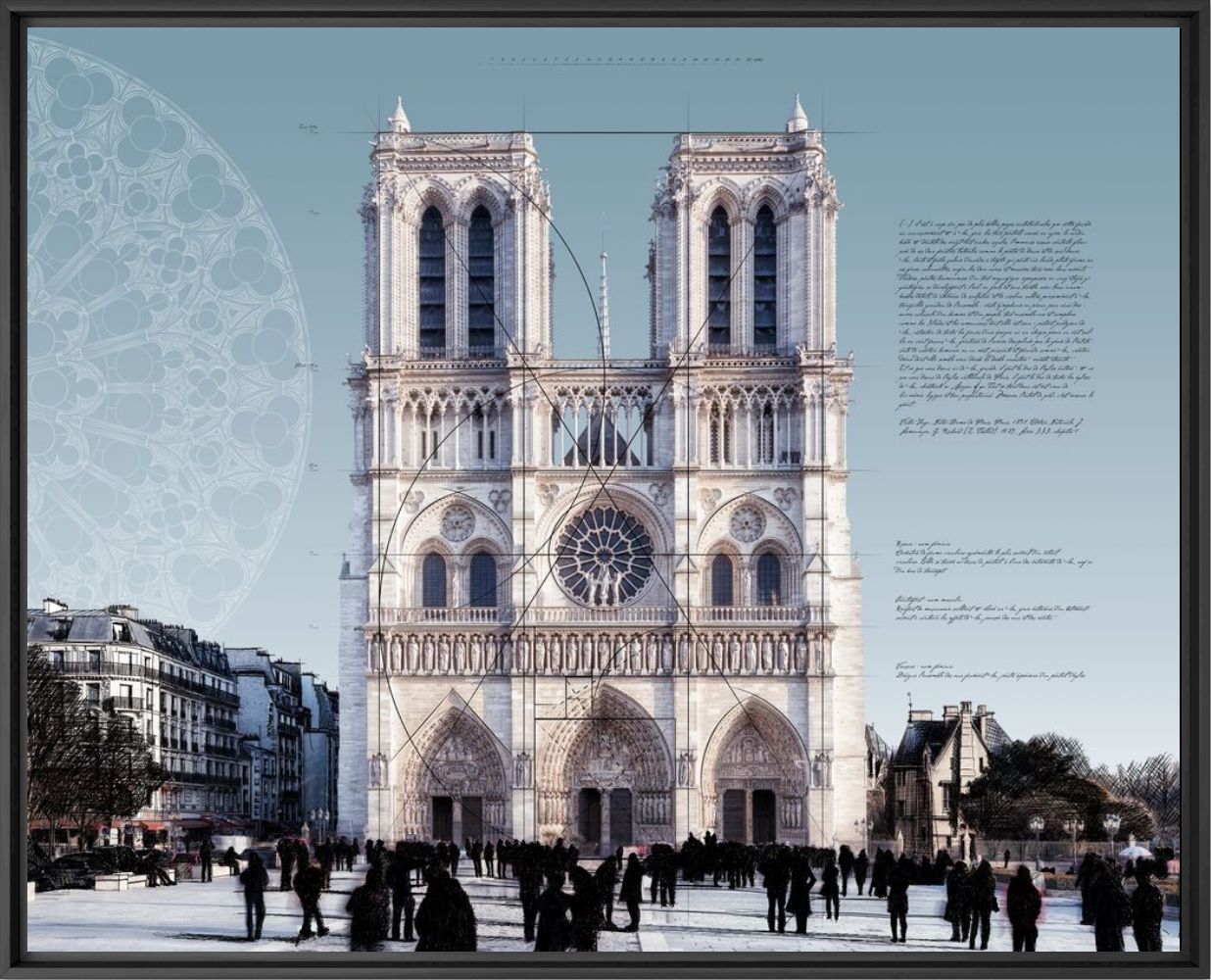 Photographie Epure - Notre Dame de Paris -  LDKPHOTO - Tableau photo