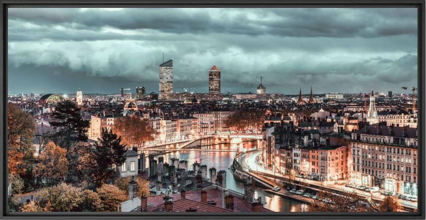 Fotografia LYON - QUAIS ET EAU -  LDKPHOTO - Pittura di immagini