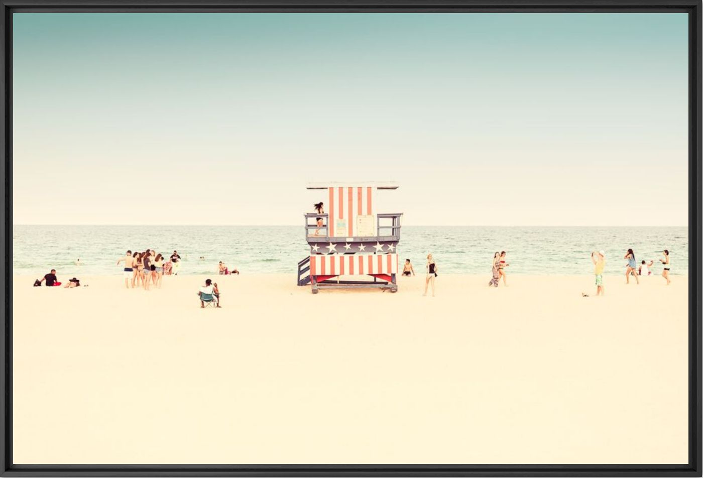 Kunstfoto MIAMI BEACH-LIFEGUARD STAND I -  LDKPHOTO - Foto schilderij