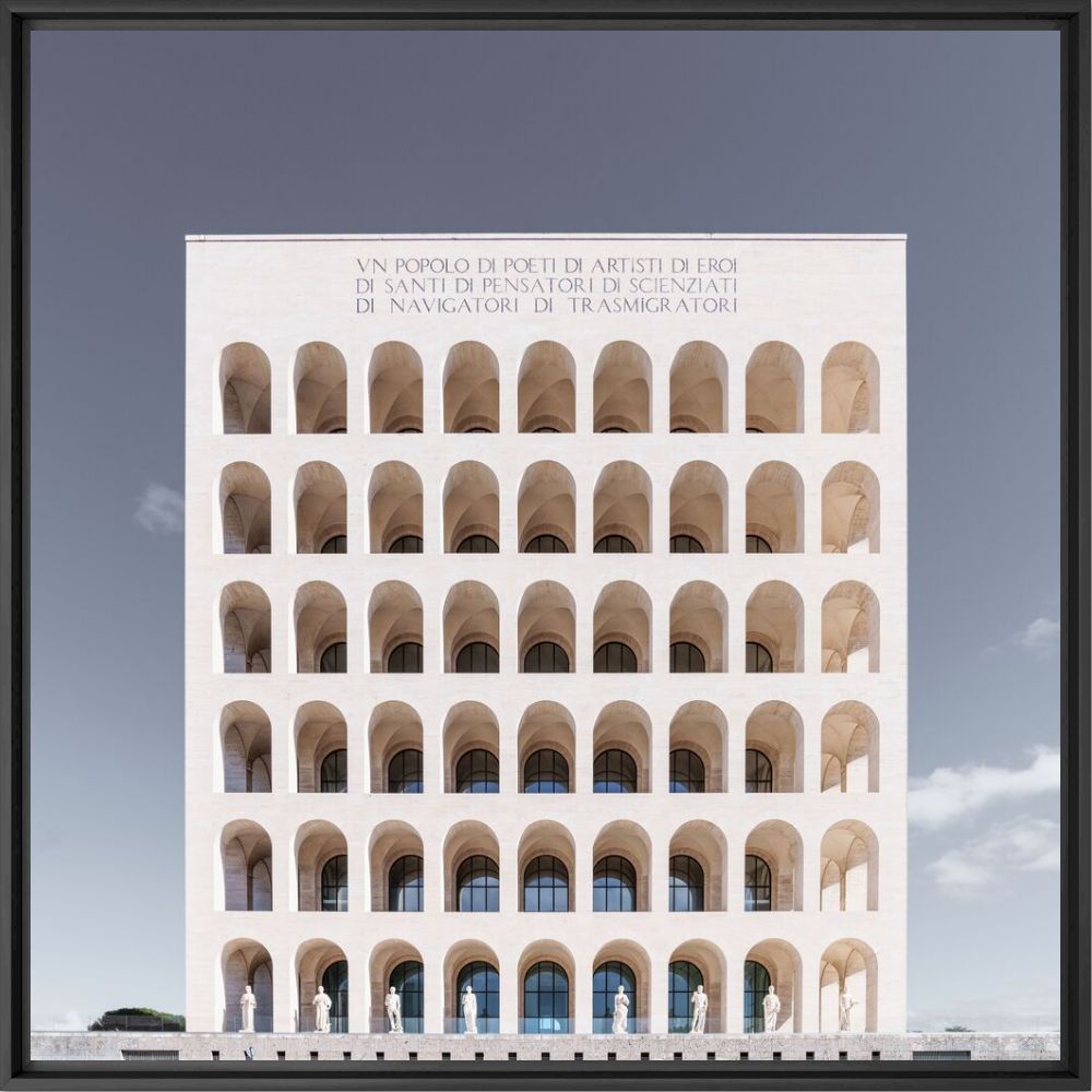 Kunstfoto Palazzo della Civilita Italiana -  LDKPHOTO - Foto schilderij