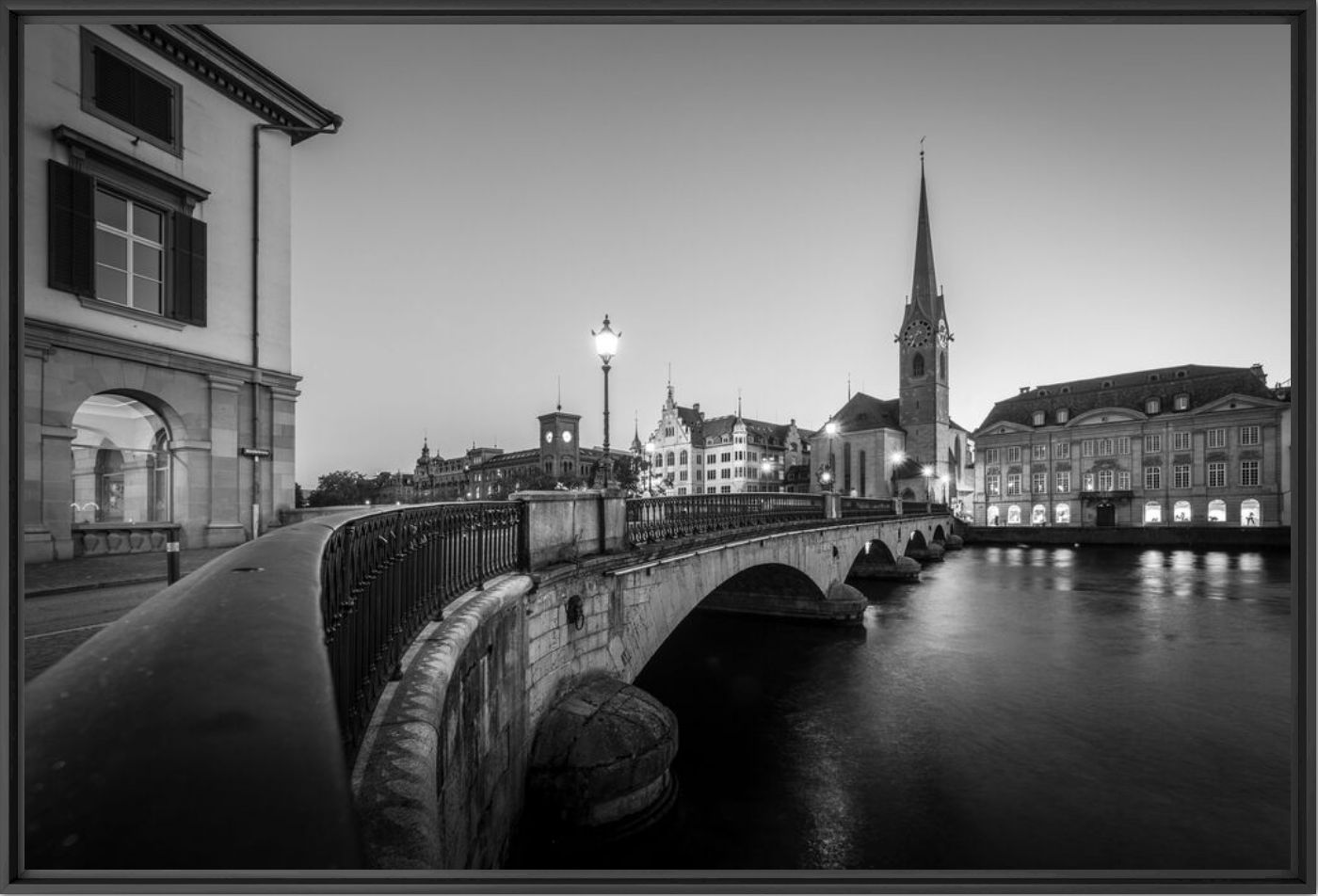 Fotografie ZURICH MÜNSTERBRÜCKE -  LDKPHOTO - Bildermalerei