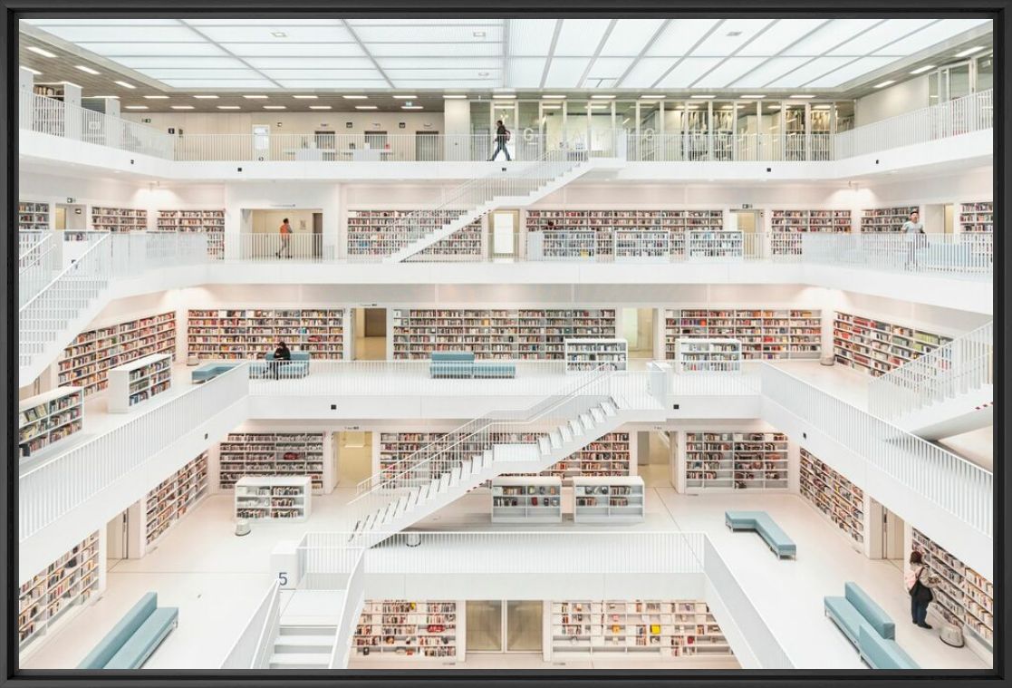 Photographie Stadtbibliothek Stuttgart - LORENZO LINTHOUT  - Tableau photo