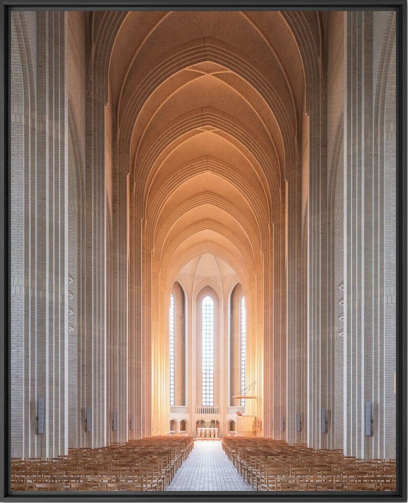 Kunstfoto COPENHAGEN CHURCH - LUDWIG FAVRE - Foto schilderij