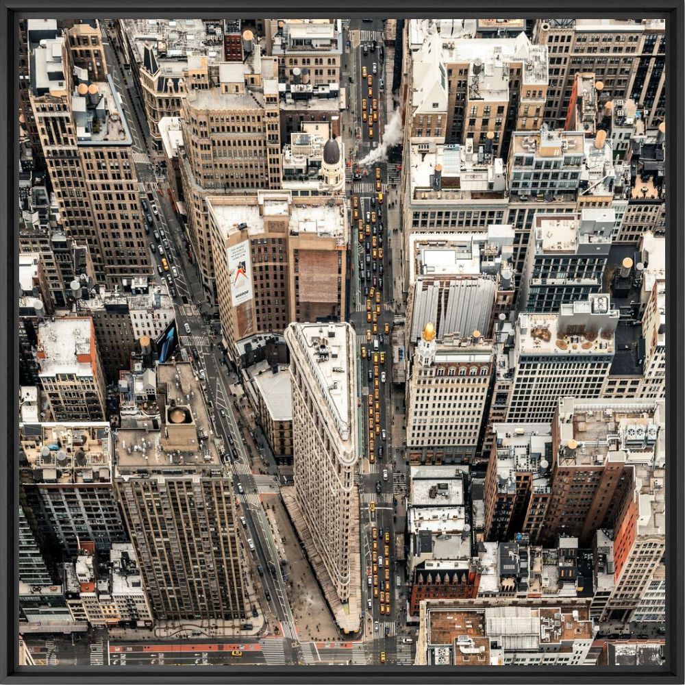 Photograph FLATIRON FROM ABOVE - LUDWIG FAVRE - Picture painting