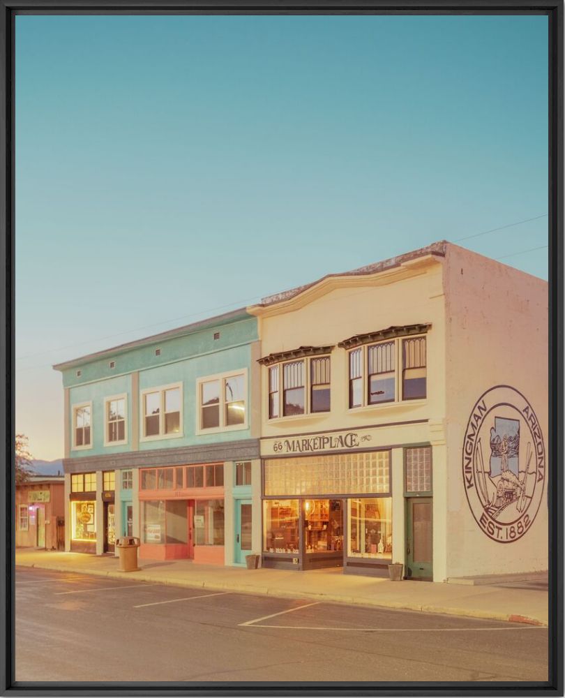 Kunstfoto Kingman Marketplace - LUDWIG FAVRE - Foto schilderij