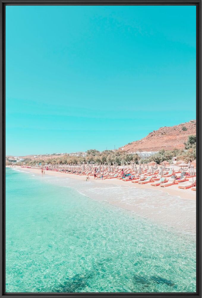 Kunstfoto MYKONOS DREAM BEACH - LUDWIG FAVRE - Foto schilderij