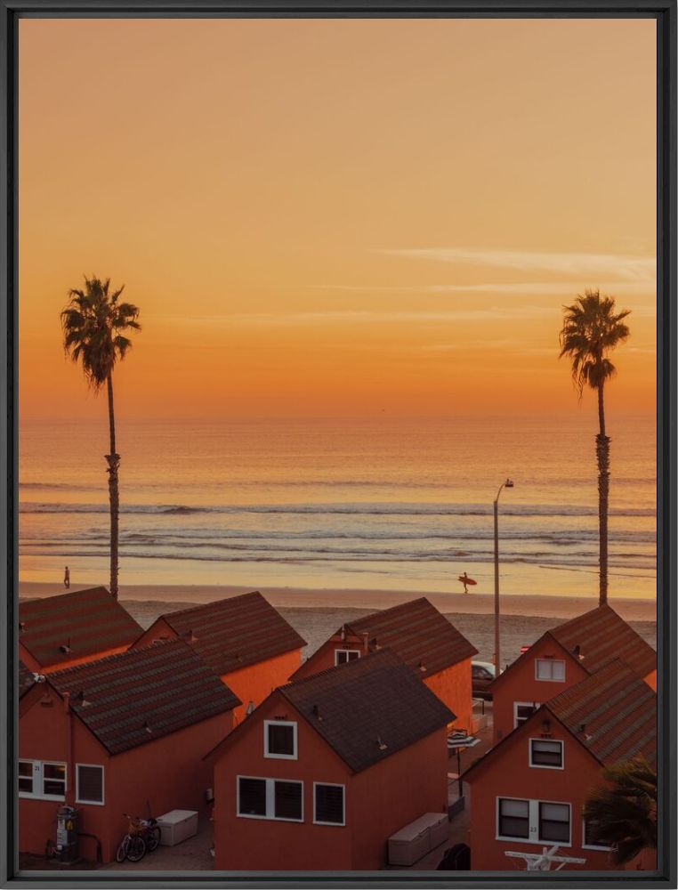 Kunstfoto Oceanside California - LUDWIG FAVRE - Foto schilderij