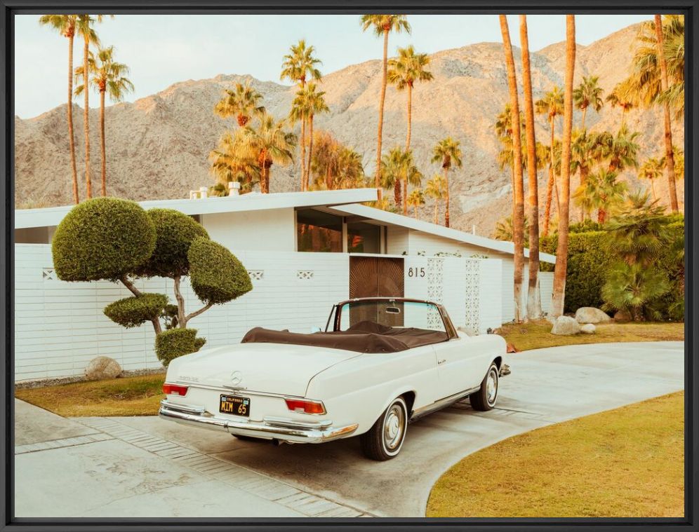 Kunstfoto Old Mercedes in Palm Springs - LUDWIG FAVRE - Foto schilderij