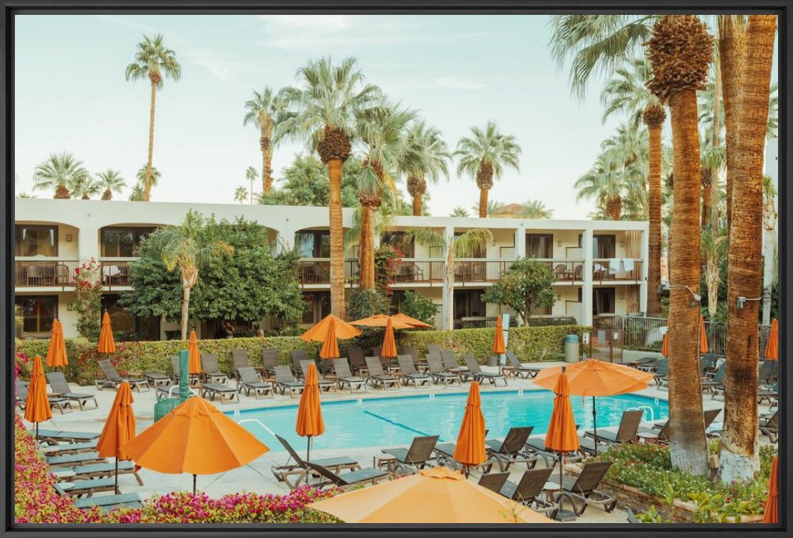 Kunstfoto Palm Orange Hotel - LUDWIG FAVRE - Foto schilderij