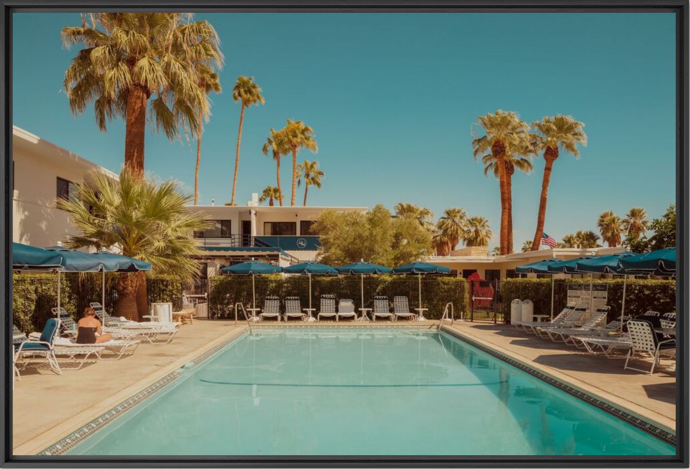 Kunstfoto Palm Springs desert Pool - LUDWIG FAVRE - Foto schilderij