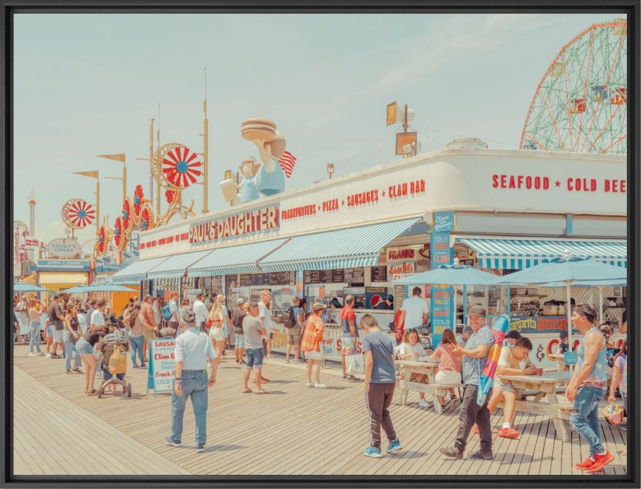 Kunstfoto Paul's Daughter, Coney Island - LUDWIG FAVRE - Foto schilderij