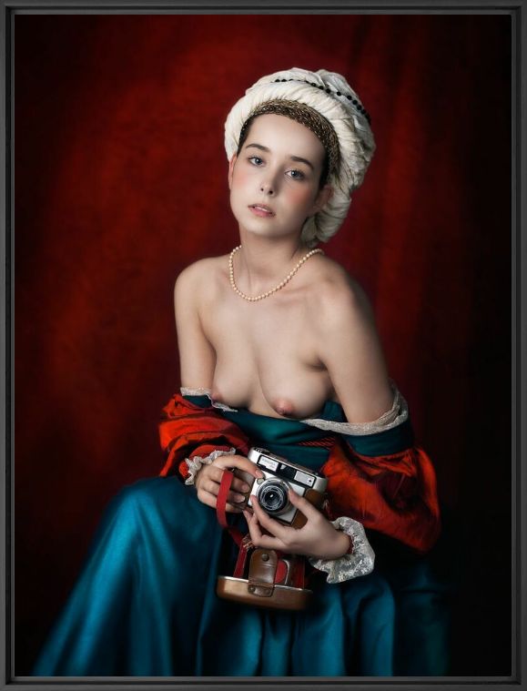 Photograph DAMA PORTRAIT WITH CAMERA - MARIANO VARGAS - Picture painting