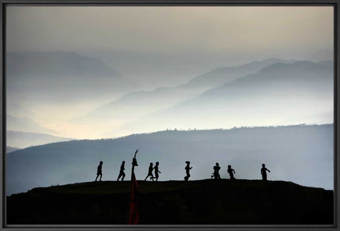 Kunstfoto LA CHAÎNE HIMALAYENNE - MATTHIEU RICARD - Foto schilderij