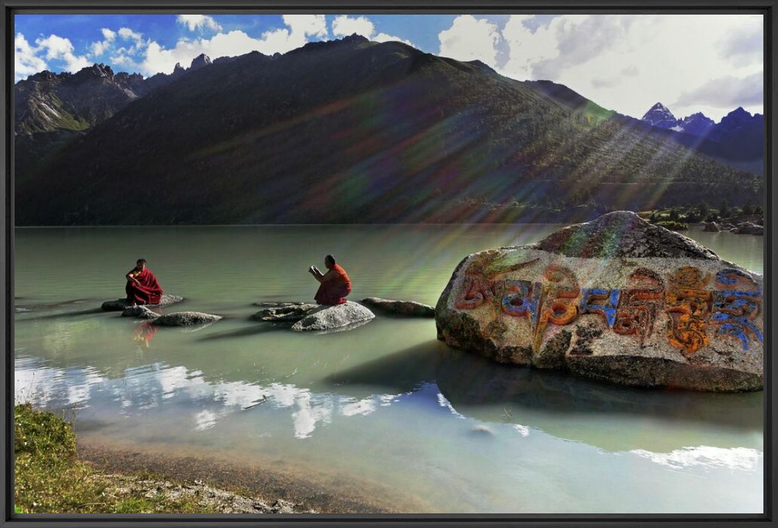Photograph OM MANI PADMÉ HOUNG - MATTHIEU RICARD - Picture painting