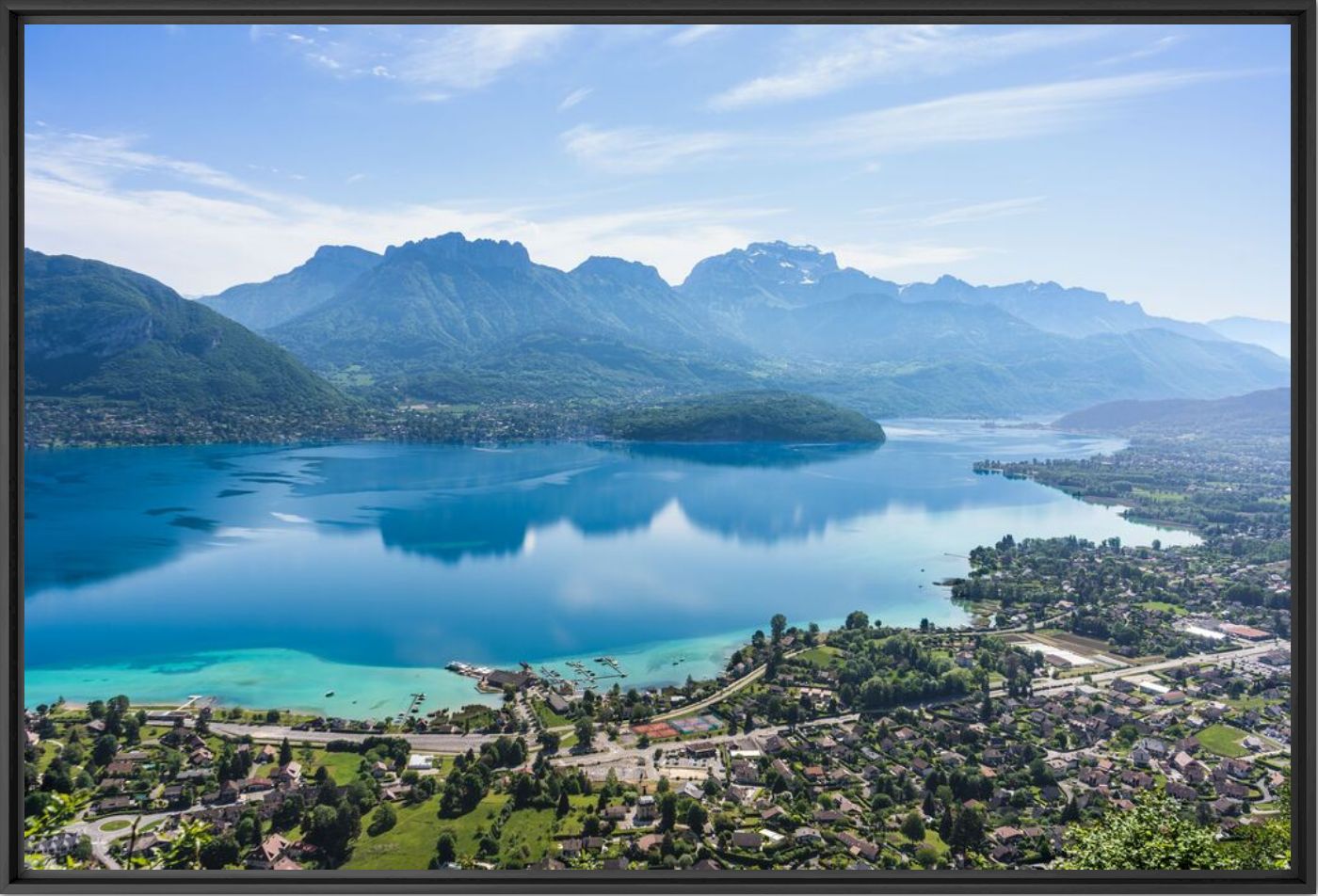 Fotografie Calme plat, reflets et montagnes - Maxime BORREDA - Bildermalerei