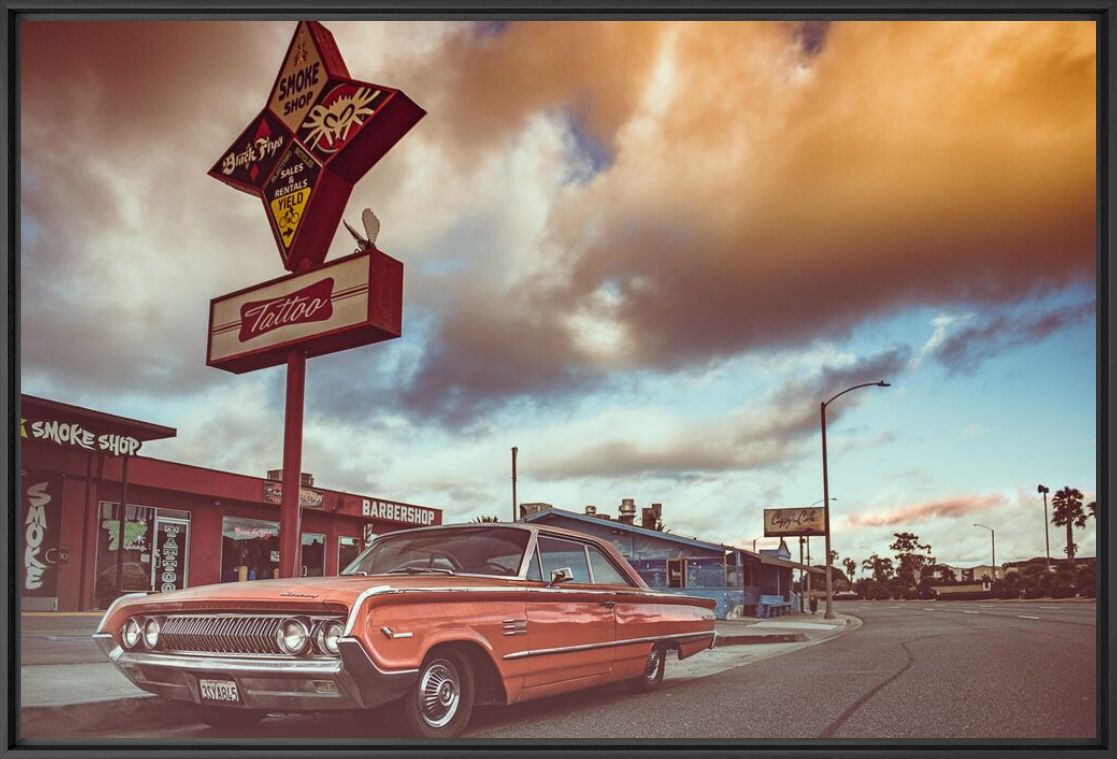 Kunstfoto BACK STREET RIDE - OLIVIER LAVIELLE - Foto schilderij