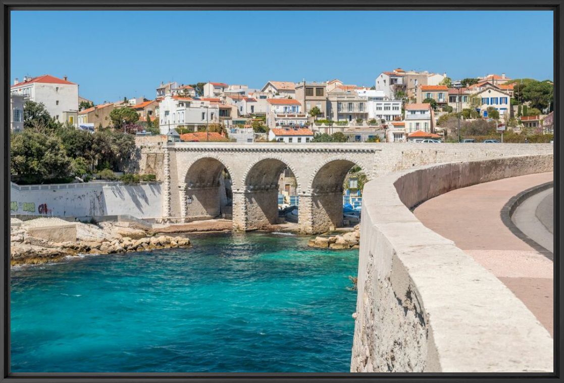 Photographie BRIDGE OVER MARSEILLE - RICHARD SILVER - Tableau photo