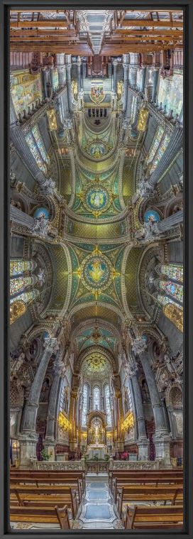 Kunstfoto La Basilique Notre Dame de Fourvière Lyon France - RICHARD SILVER - Foto schilderij