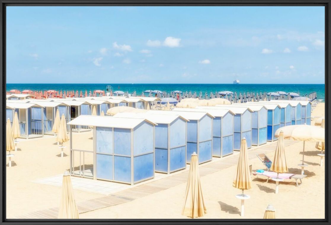 Photograph Lido San Francisco Huts Sicily - RICHARD SILVER - Picture painting