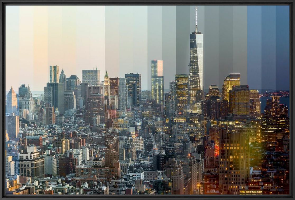 Fotografie New york time slice - RICHARD SILVER - Bildermalerei