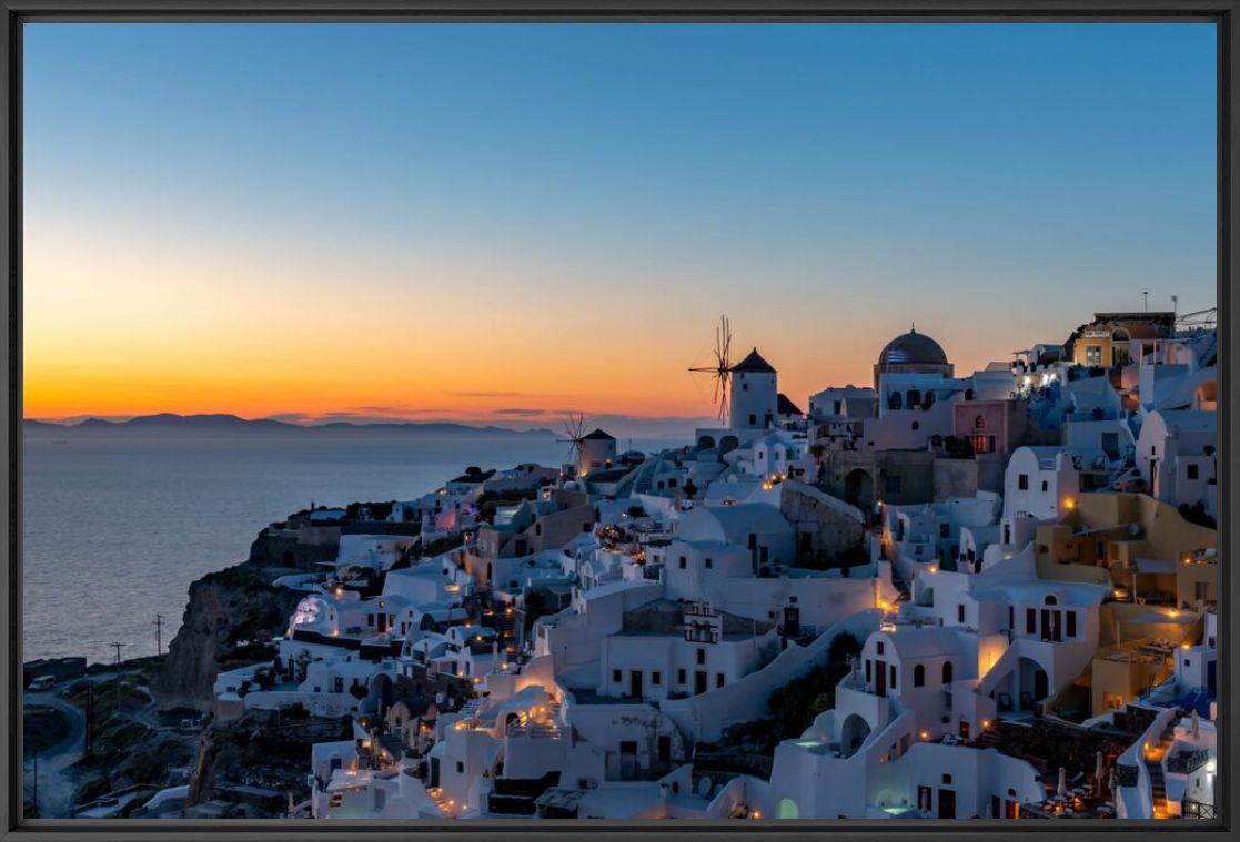 Fotografie SANTORINI SUNSET GREECE - RICHARD SILVER - Bildermalerei