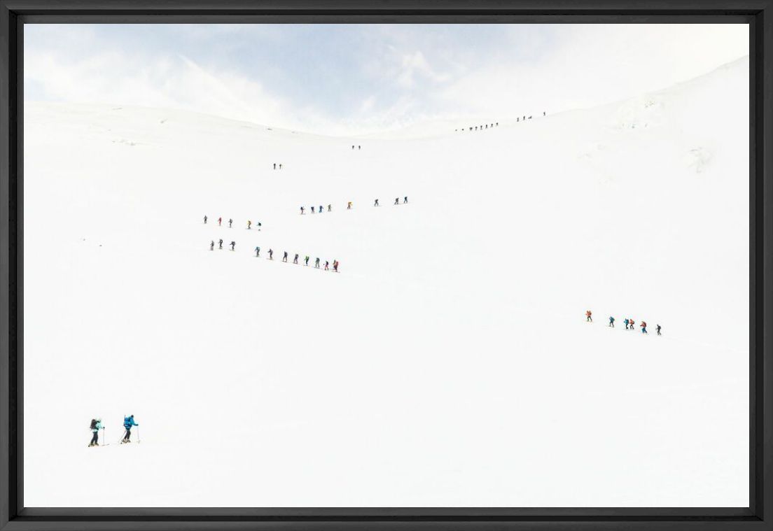 Kunstfoto Mountain queue - Roberto Nova - Foto schilderij