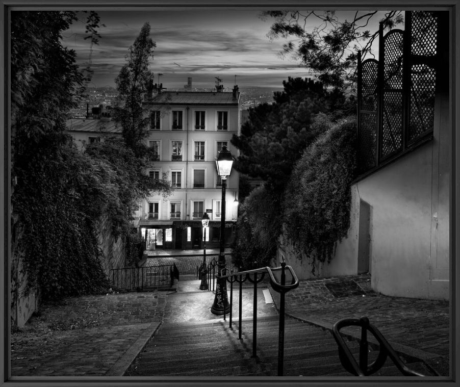 Kunstfoto Escalier Montmartre - SERGE RAMELLI - Foto schilderij