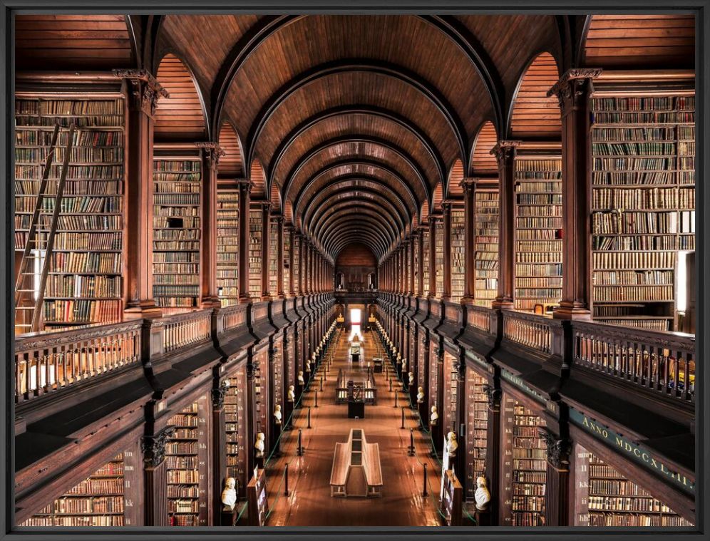 Kunstfoto TRINITY COLLEGE LIBRARY - THIBAUD POIRIER - Foto schilderij