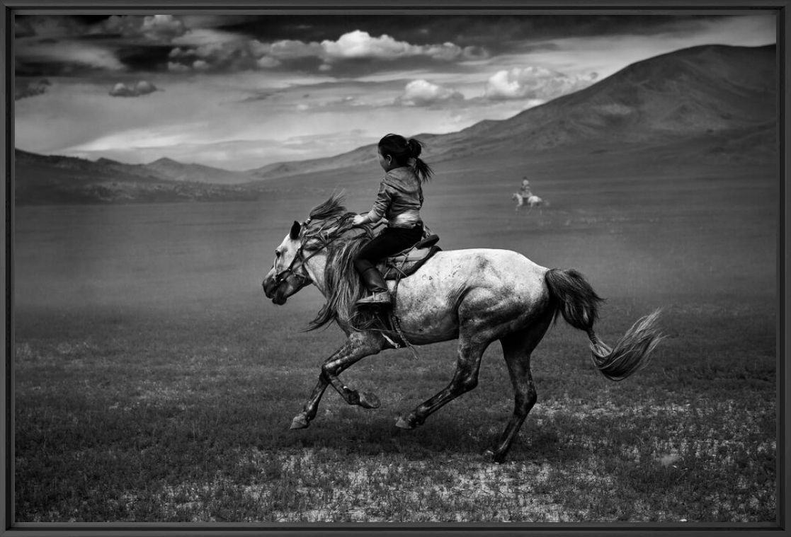 Kunstfoto The Steppe Horsewoman - TUUL ET BRUNO MORANDI - Foto schilderij