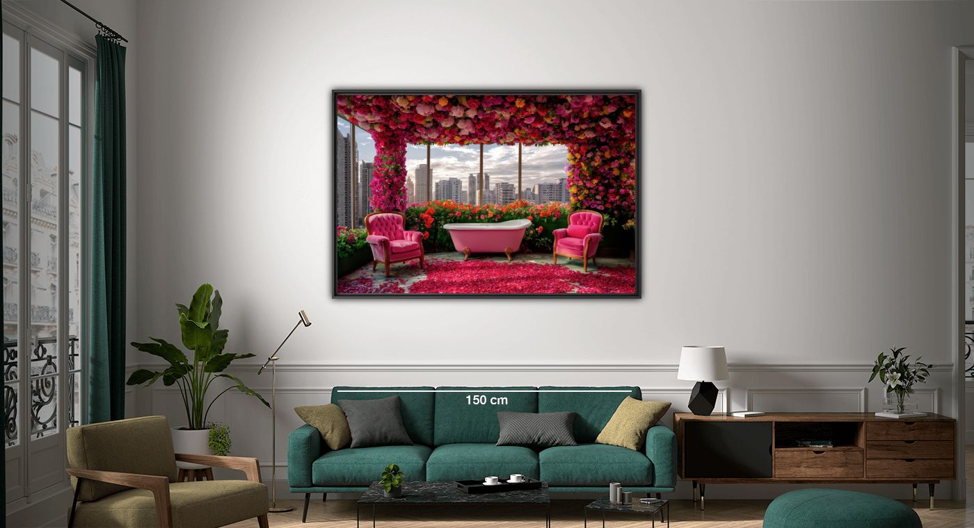 Bathing in petals - Chris Lou - Kunstfoto