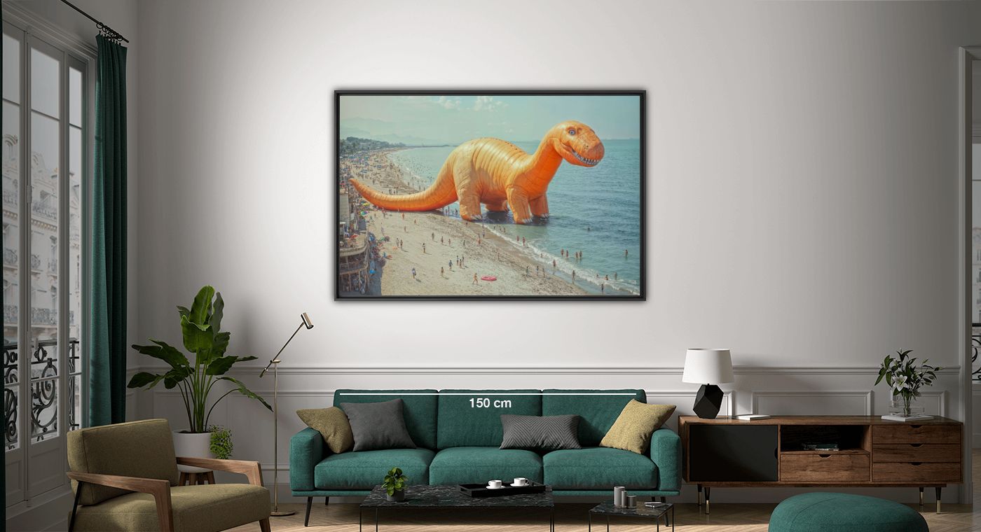 Inflattable dino 1 - Electric Dreams - Photograph